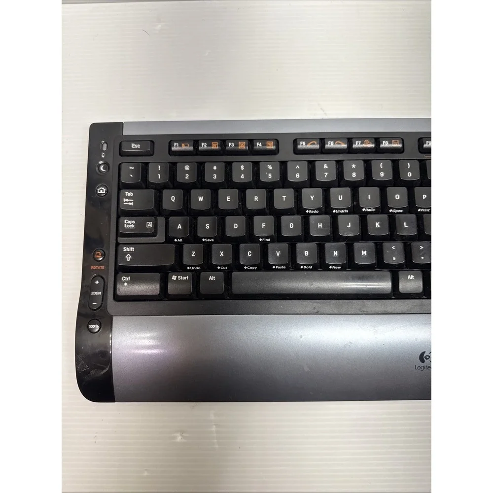 Logitech Cordless Desktop S510 Keyboard, Mouse & Receiver Y-RAK73 (READ DESC)